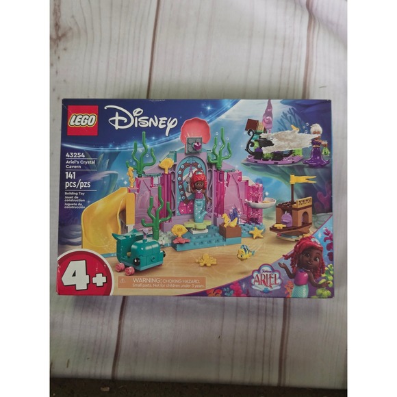 Lego Other - LEGO Disney Princess Ariels Crystal Cavern 43254 Ariel Ursula Flounder 141 Pcs